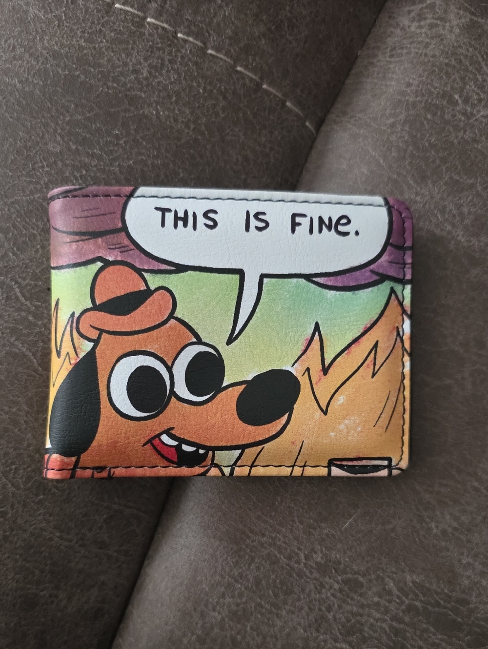 Buckle Down - This Is Fine Dog Graphic Wallet